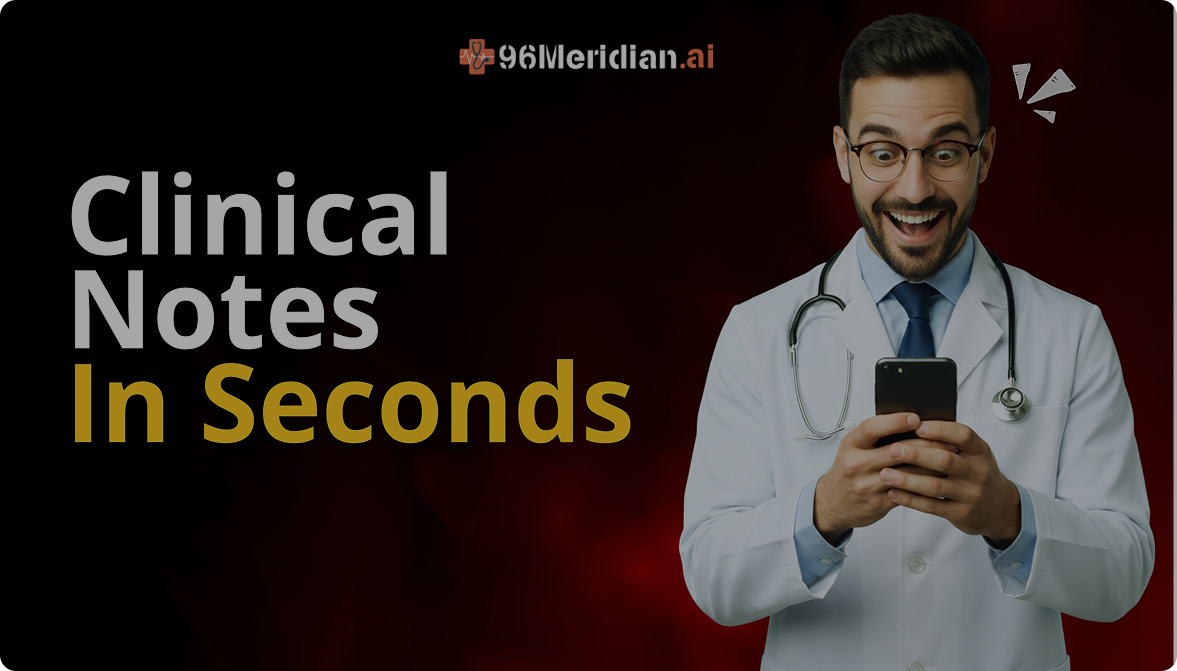 Clinical Notes In Seconds - 96Meridian AI demo