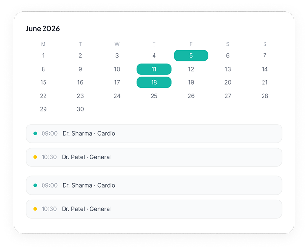 Appointment Scheduler Interface