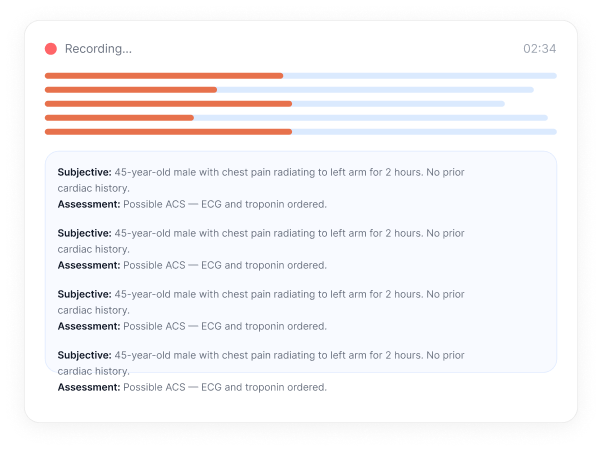 Medical Scribe UI