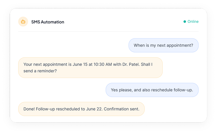 SMS Automation Interface